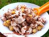 Salade de Lentilles & Poulet à la Cannelle