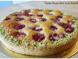 Tarte financière à la framboises