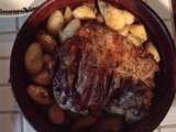 Gigot d'agneau à la crème d'ail