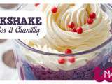 Milkshake Myrtilles et chantilly maison