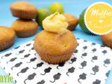 Muffins Lime Curd, un coeur fondant