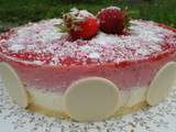 Bavarois chocolat blanc et fraises