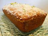 Cake moelleux à la noix de coco et citron vert - Les recettes de mimi