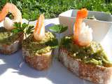 Crostini à l'avocat - Les recettes de mimi