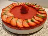 Entremet vanille fraise