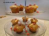 Muffins aux pralines roses