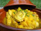 Tajine de poulet à la mangue - Les recettes de mimi