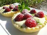 Tartelettes aux framboises citronnées - Les recettes de mimi