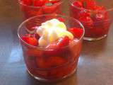 Verrines fraises menthe