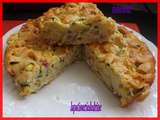 Gateau courgettes lardons abondance