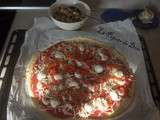 Pizza Tomate Poivrons Crevettes roses et Moules