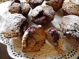 Muffins aux flocons d'avoine et sorbet de framboises