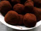 Truffes au chocolat noir