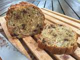 Banana bread, muesli et pépites de chocolat