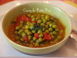 Curry de petits pois et tomates