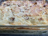 Lasagnes aux brocolis, feta et noisettes