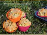 Muffins aux courgettes, chèvre et menthe du jardin