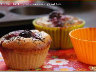 Muffins cerises griottes et lait ribot