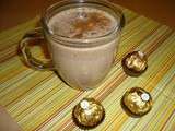 Boisson chaude au Ferrero Rocher