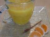 Jus d'orange et clémentine chaud