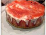 Cheescake façon fraisier