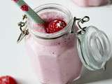 Smoothie aux framboises