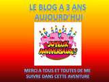 Blog a 3 ans