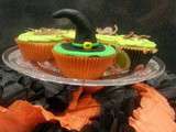 Cup cake a la vanille de halloween