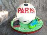 Gateau ballon de foot - psg - di maria