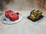 Gateau flash mac queen et miss fritter - cars 3