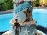 Gateau theme plage