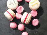 Macarons ganache fraises tagada pink