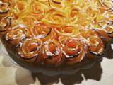 Tarte bouquet de roses - facon alain passard