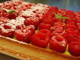 Tarte framboise sur creme milena