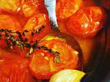 Tomates olivettes confites a l'huile et a l'ail