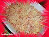 Gratin de riz tomato jambon