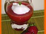 Ile flottante aux fraises