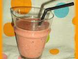 Smoothie lactée fruits rouge