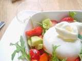 Salade de fraises et burrata