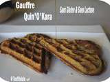 Gaufres Quin'o'kara, ou gaufre au quinoa et okara d'amande sans gluten, sans lactose et sans caséine