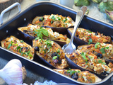 Aubergines farcies végétariennes