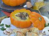 Courge Jack be little et flan aux champignons