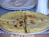 Crêpes au lait d'amande