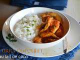 Curry de poulet au lait de coco