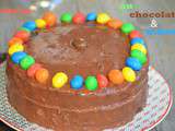 Gâteau au chocolat & m&m's pour Culino Versions