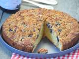 Gâteau cerises et crumble de noix