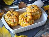 Minis courges farcies aux légumes, boulghour et quinoa