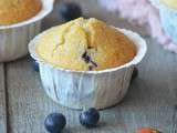 Muffins aux myrtilles et lait d'amande