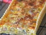 Quiche blettes poireaux et jambon cru