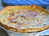 Quiche oignon jambon et ciboulette